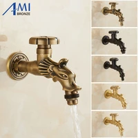 antique solid brass faucet garden bibcock washing machine faucet outdoor faucet single cold mop tap 1020s