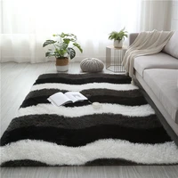 fluffy carpet bedroom living room child crawling floor mat super soft plush home decor carpet bedside blanket area rug large