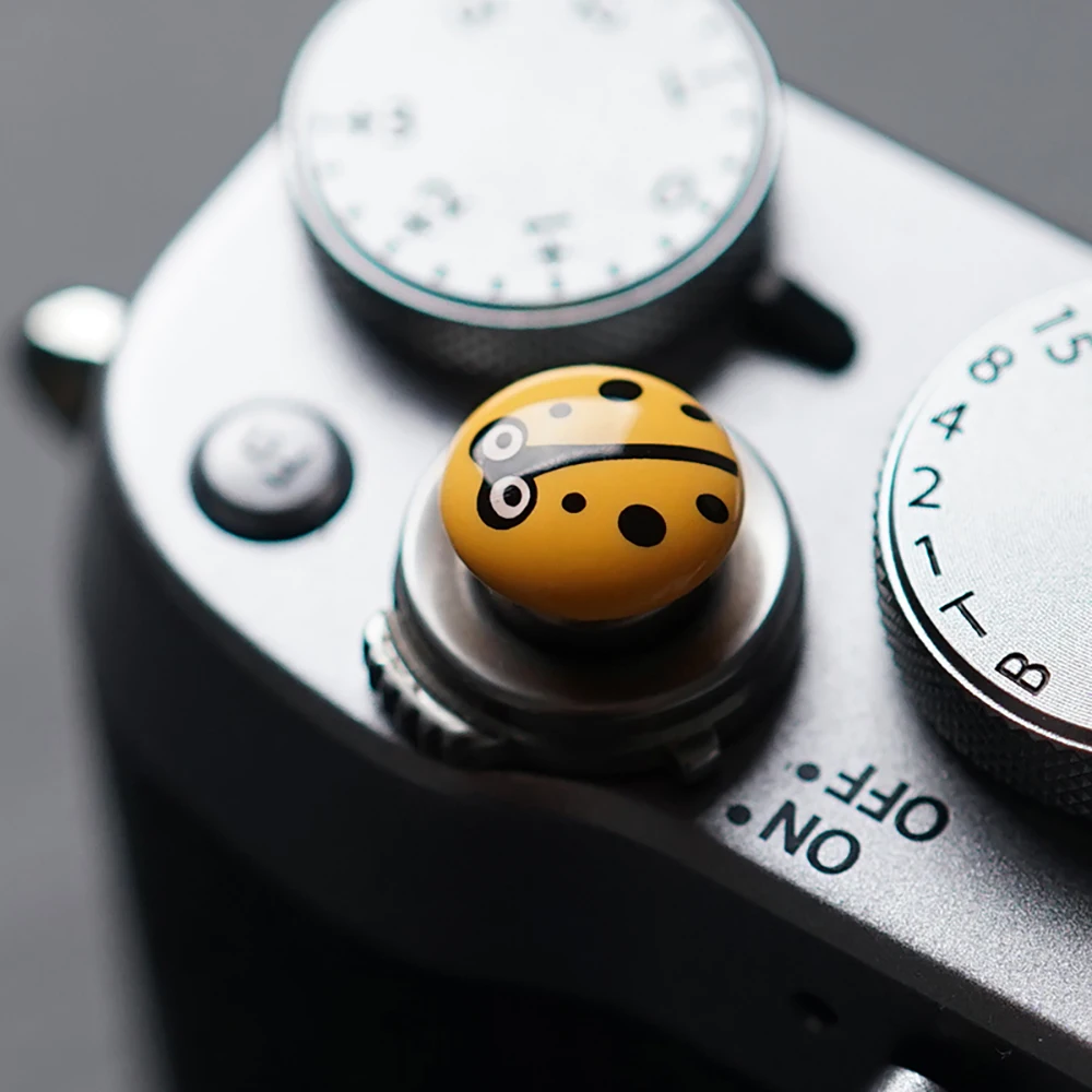 Металлическая Божья коровка выпуклая кнопка спуска затвора для камеры с