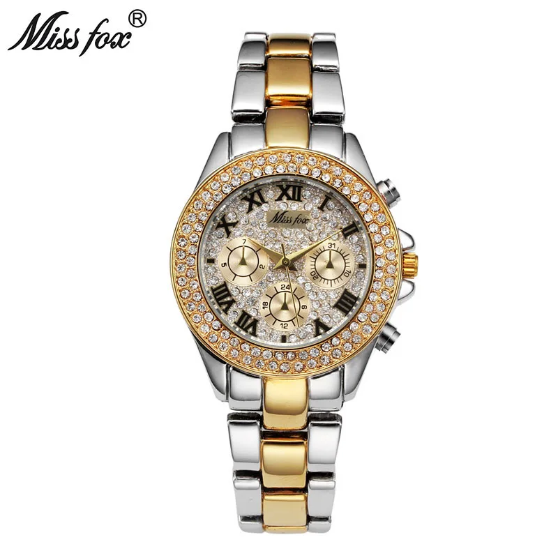 MISSFOX из золота 18 карат Мода класса люкс в стиле хип хоп Лаборатории имитация