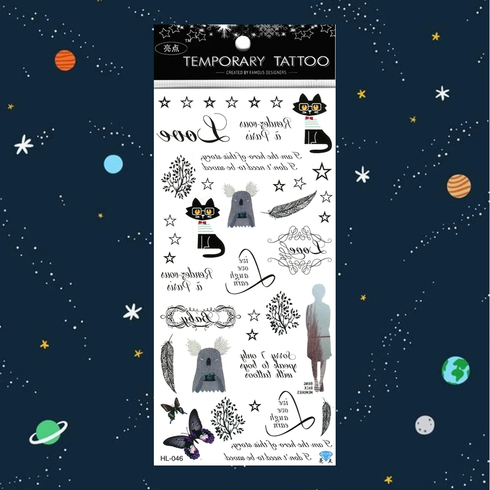 Тату-наклейка на День святого Валентина 5 шт./лот рукава с розовыми губами