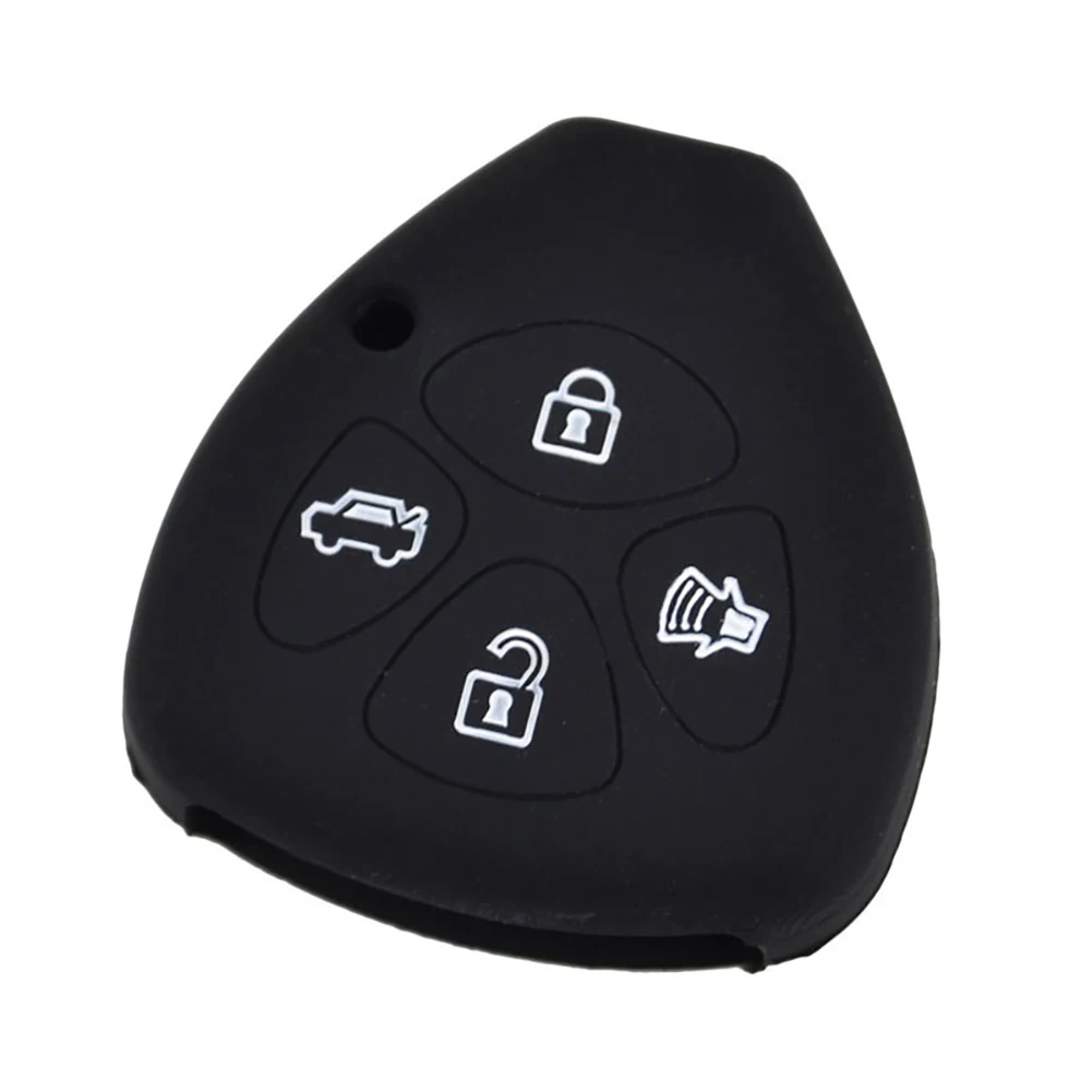 

4 Buttons Silicone Remote Car Key Fob Protection Cover Case for Toyota Crown
