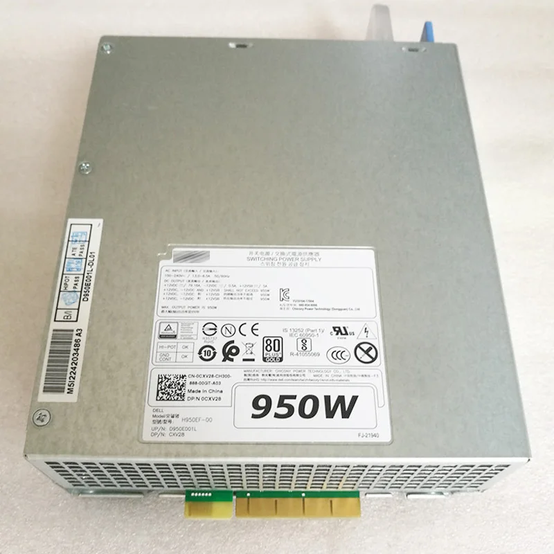 Блок питания H950EF-00 для DELL T5820, T7820, T7920, 950 Вт, D950EF-00, AC950EF-00, CXV28, WGCH4