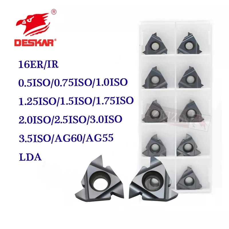 Карбидная вставка 16ER 16IR 1,0 ISO 1.25ISO 1.5ISO 2.0ISO 2.5ISO 3.0ISO 3.5ISO AG55 AG60 LDA LDC для P.M.K, 10 шт. Карбидная вставка 16ER 16IR 1,0 ISO 1.25ISO 1.5ISO 2.0ISO 2.5ISO 3.0ISO 3.5ISO AG55 AG60 LDA LDC для P.M.K, 10 шт.