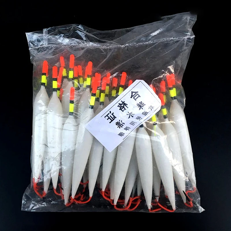 

Long-range pot belly float Plastic vertical treading float Traditional soft tail windproof fish float Fishing tools 40pc
