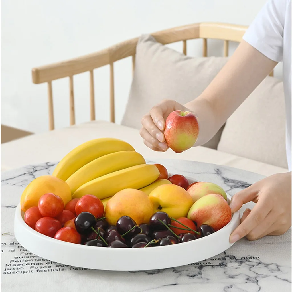 Пластик круглый Противоскользящий усиленный поворотный хранения проигрыватель