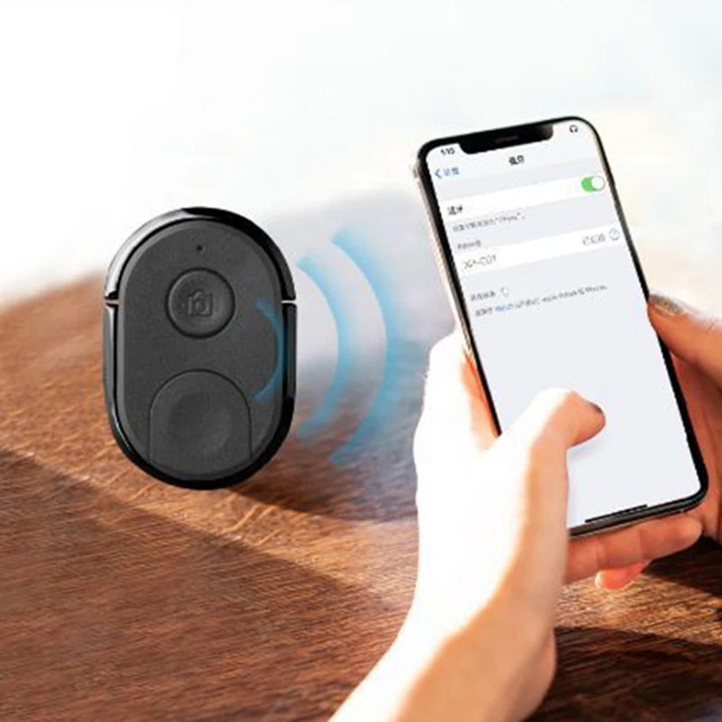 Mini Wireless Bluetooth Remote Control Self-Timer Camera Shutter Mobile Phone Ring Buckle Multi-Function Desktop Back Lazy Stand |