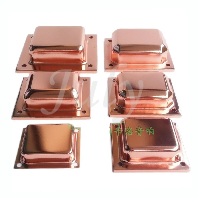 

76 86 96 105 114 133 electroplated copper color transformer top cover shell bull cover top cover thickness 1mm