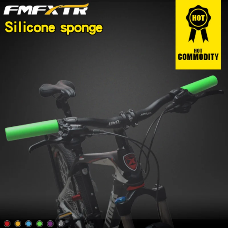 

Mountain Bike Silicone Super Light Comfortable and Soft Sponge Antiskid Handlebar Bicycle Grips Bike Handle Bar Grips