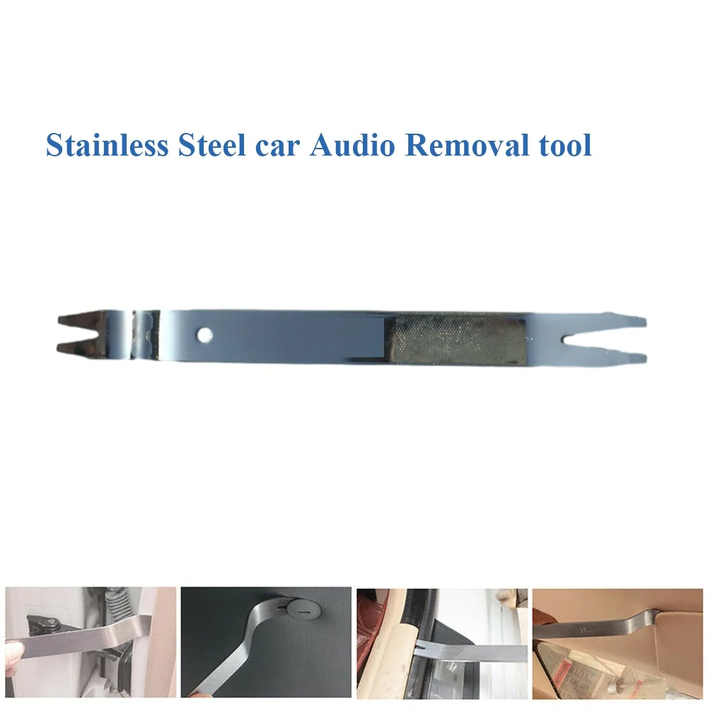 

Auto Stainless Steel Audio Removal Pry Door Clip Panel Dash Radio Moulding Car Audio Door Dash Trim Remover Tool
