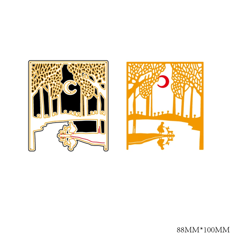 

Beautiful night Metal Cutting Dies for Scrapbooking Photo Album Embossing DIY Paper Cards Making Decorative Stencil Craft