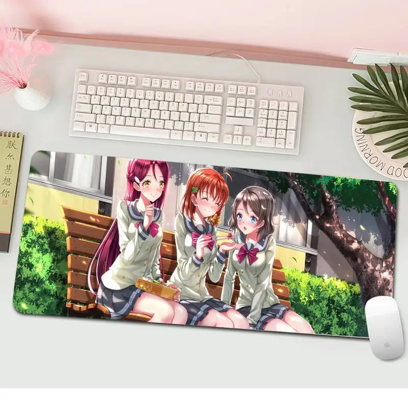 Резиновый компьютерный коврик для мыши Love Live Sunshine большой игровой клавиатуры