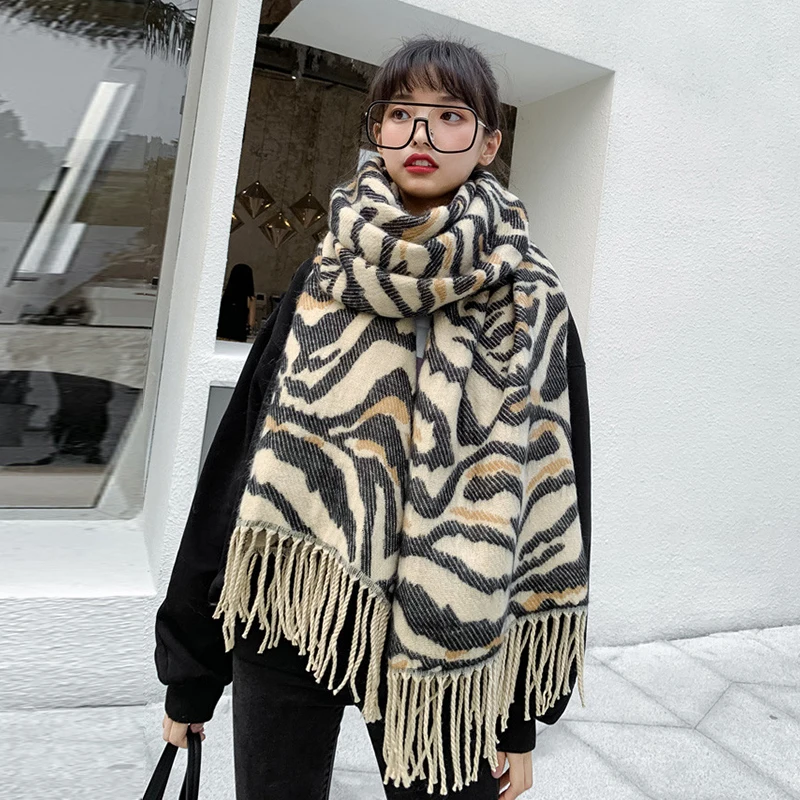 Шаль Мужская и женская с принтом Осень-Зима Новое поступление шарфов Корейская