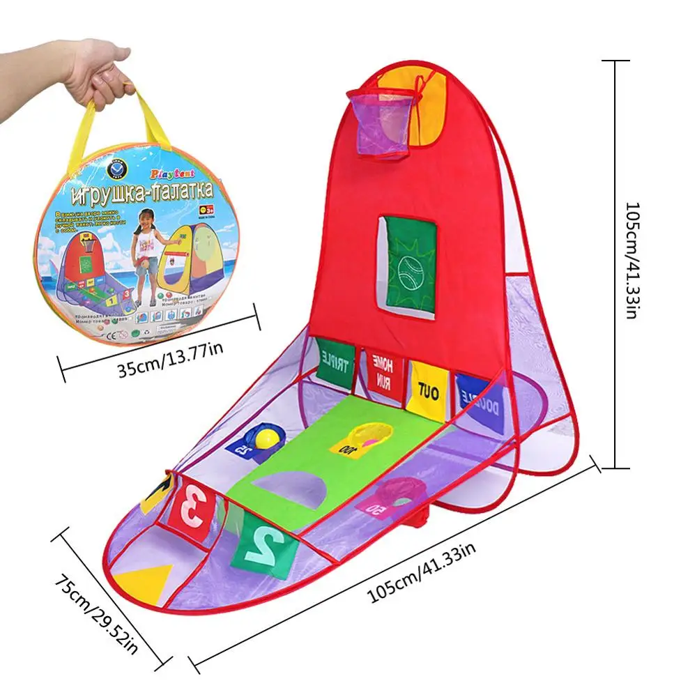 Бургундия Детская палатка из ткани Оксфорд, игровой домик для детей 3-4 лет, домашний игрушечный домик для девочек, подарок на день рождения, розовая детская палатка carpas infantiles - Цвет: Бургундия