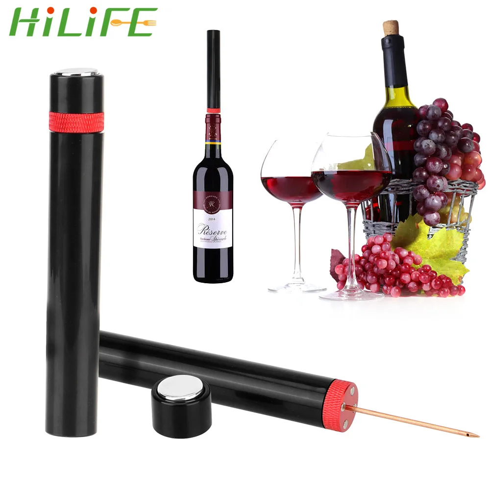 

HILIFE Wine Corkscrew Air Pressure Pump Opening Tools Portable Pin Jar Cork Remover Wine Bottle Opener Bar Tools