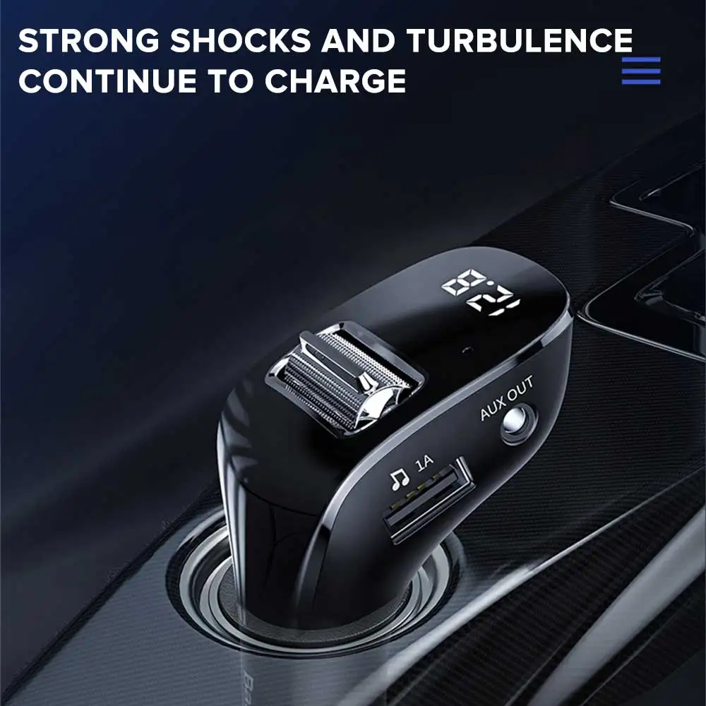FM трансмиттер автомобильный с Bluetooth 5 0 2 USB порта|Автомобильный комплект Bluetooth| |