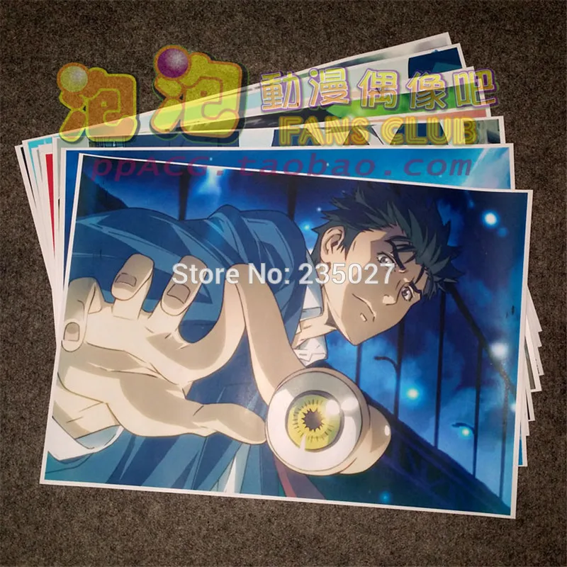 

8 pcs/set Anime Parasyte the maxim poster Parasitic beasts Izumi Shin'ichi wall pictures room sticker toys A3 cartoon posters