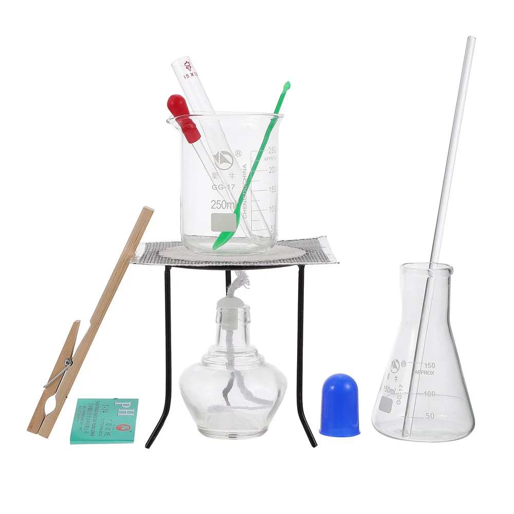 

1 Set Laboratory Supply Tripod Holder and Alcohol Lamp Kit School Equipment