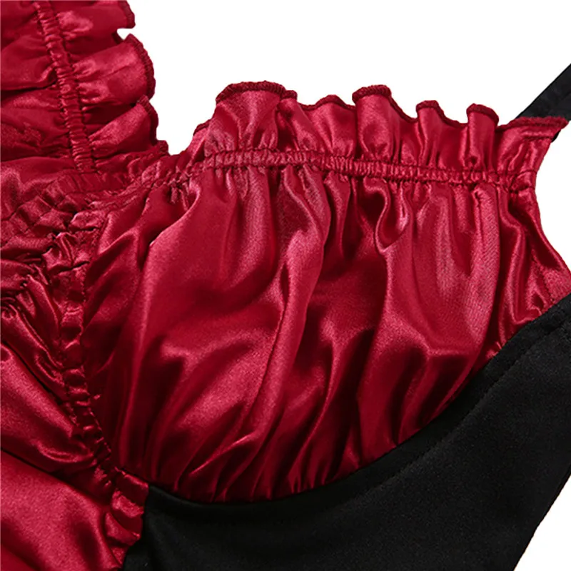 Женский сексуальный укороченный топ на бретельках летнее милое платье без