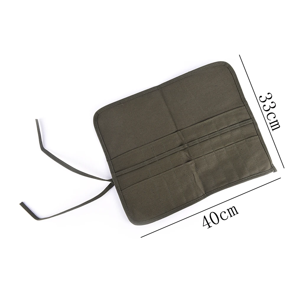 

Army Green 1pcs Roll Up Canvas Paint Brush Bag Cases For Artist Draw Pen Watercolor Oil Brush School Arts Supplies 41 X 33cm