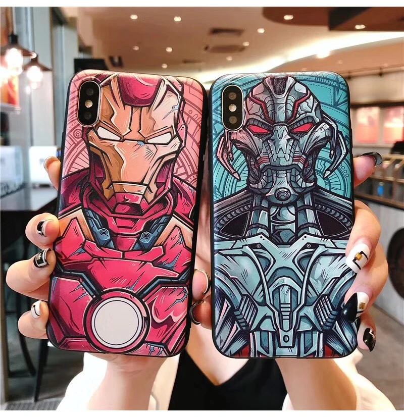 Для iPhone 11 Pro 7 8 6s Marvel hero Мстители чехол для телефона для iPhone 11 Pro Max X XS 6 6s 7 8 Plus Мягкий силиконовый чехол