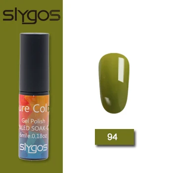 94 SLYGOS 6 мл УФ-гель для ногтей Топ УФ Led гель Осенняя Серия Тыква трава зеленый шоколад цвет Лак удаляющийся замачиванием гель лак - Цвет: 94