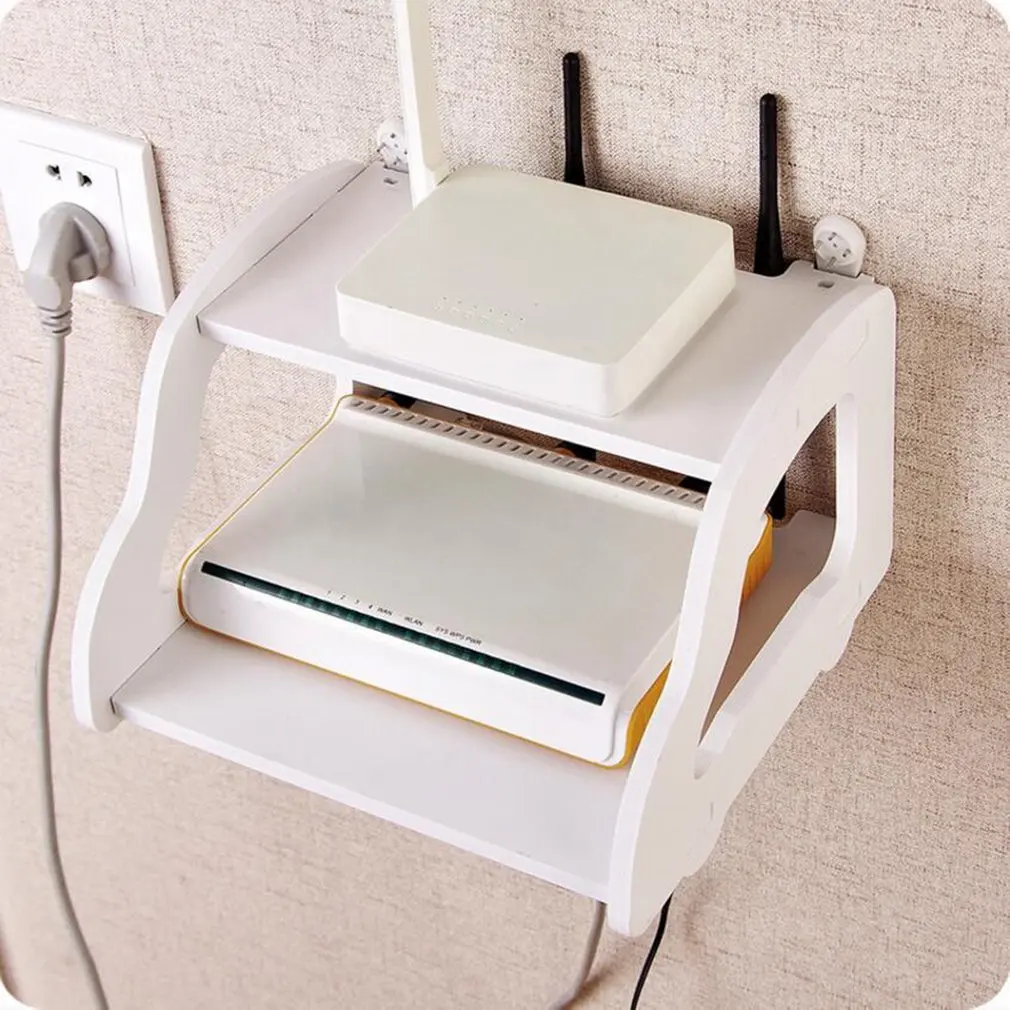 Car Type Tv Set-Top Box Storage Rack Free Punching Home Router Display Wall-Mounted Living Room | Дом и сад