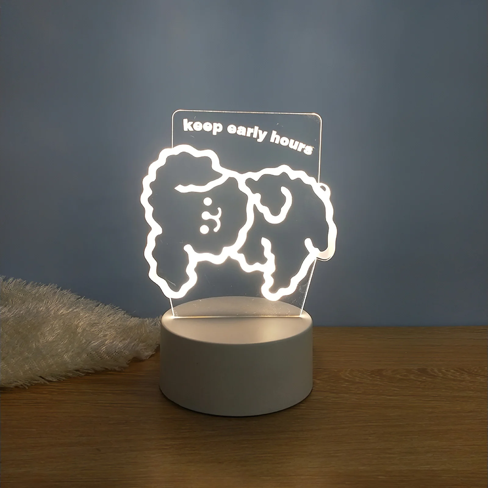 

Baby Magic Lamp Creative 3D Night Light LED Projection Stereo Baby Bedside Feeding Lamps Warm Flashing Light For Kids Home Decor