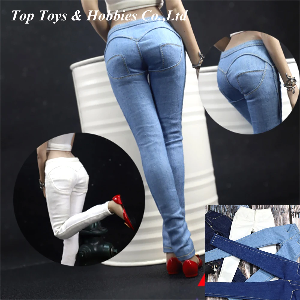 

1 / 6 ACNTOYS ACN003 women's tight denim Pants For 12'' Women Figure Body Toys