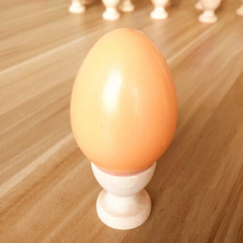 

Wooden eggs children's toys ultra realistic simulation eggs graffiti toys DIY painting colors wooden color