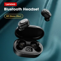 lenovo xt91 touch control wireless headphones bluetooth5 0 dual stereo noise reduction bass touch control long standby earphones