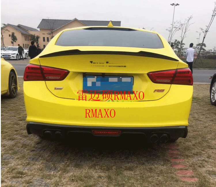 Для Malibu XL спойлер 2016-2018 ack ABS Материал заднее крыло автомобиля Цвет задний для