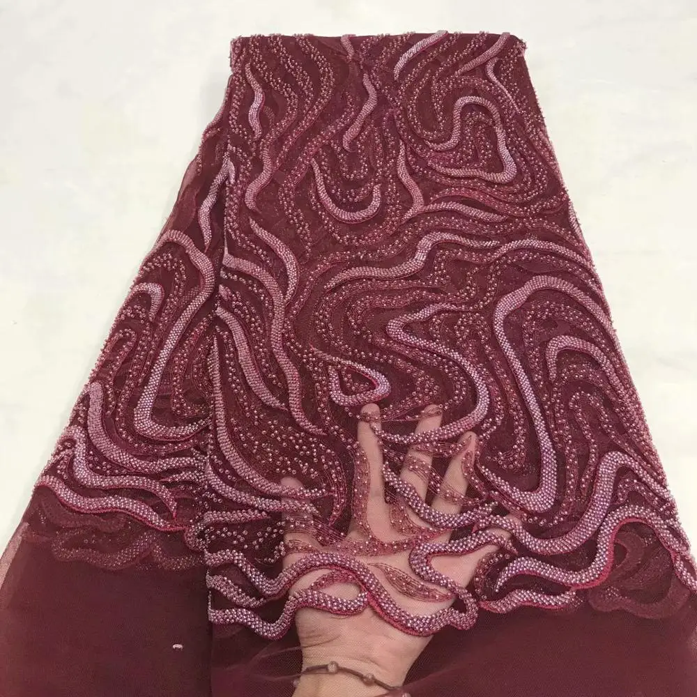 Новое поступление Высококачественная африканская кружевная ткань из Нигерии