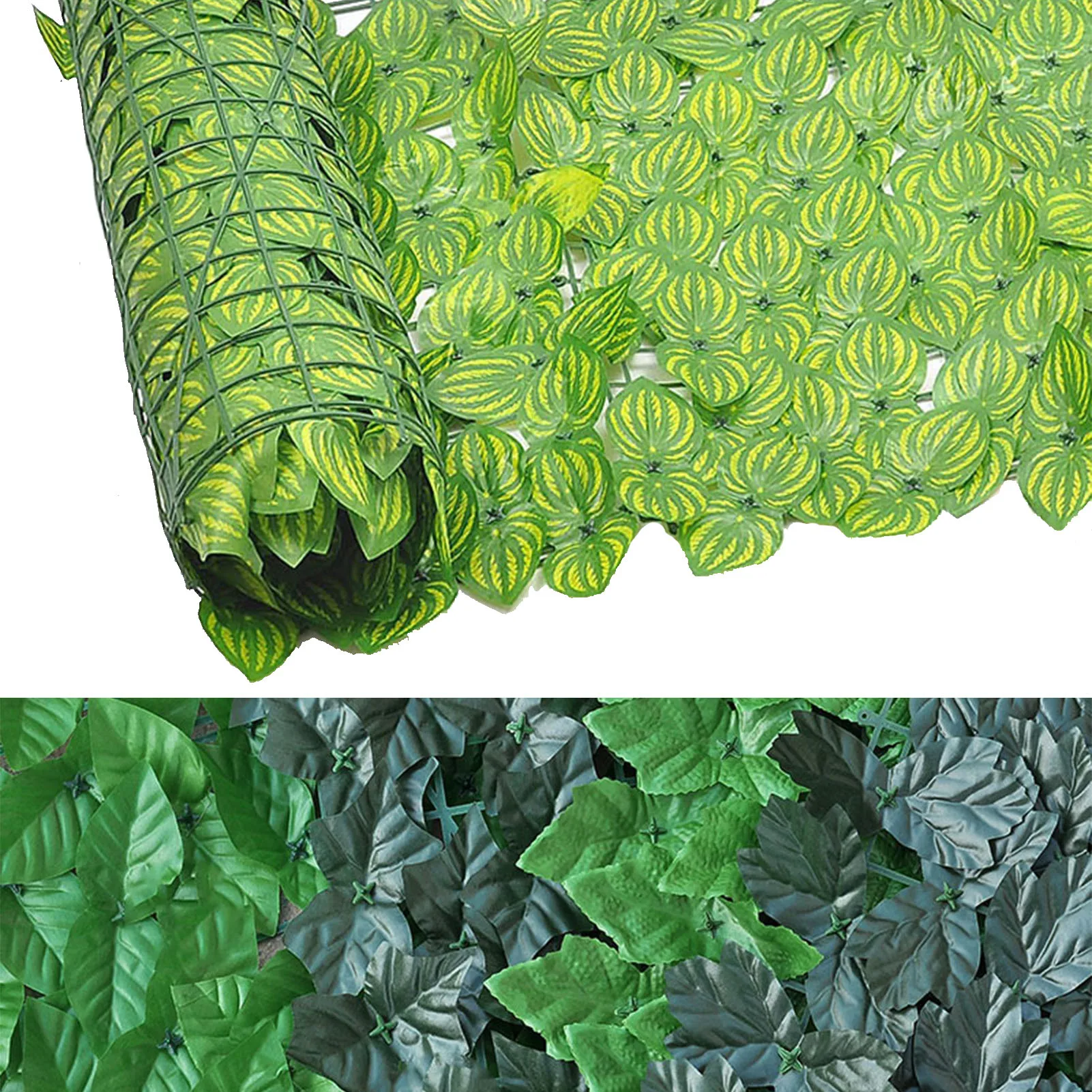 

1*3M Artificial Ivy Leaf Hedge Screening Green Leaf Privacy Fence