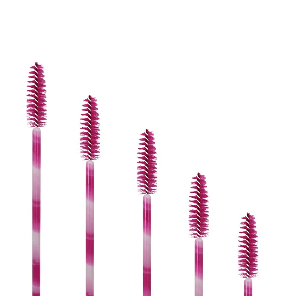 

50pcs Disposable Eyelash Extension Cleaning Brush Micro Mascara Wand Applicator Professional Lash Eyebrow Brush Colorful Handle