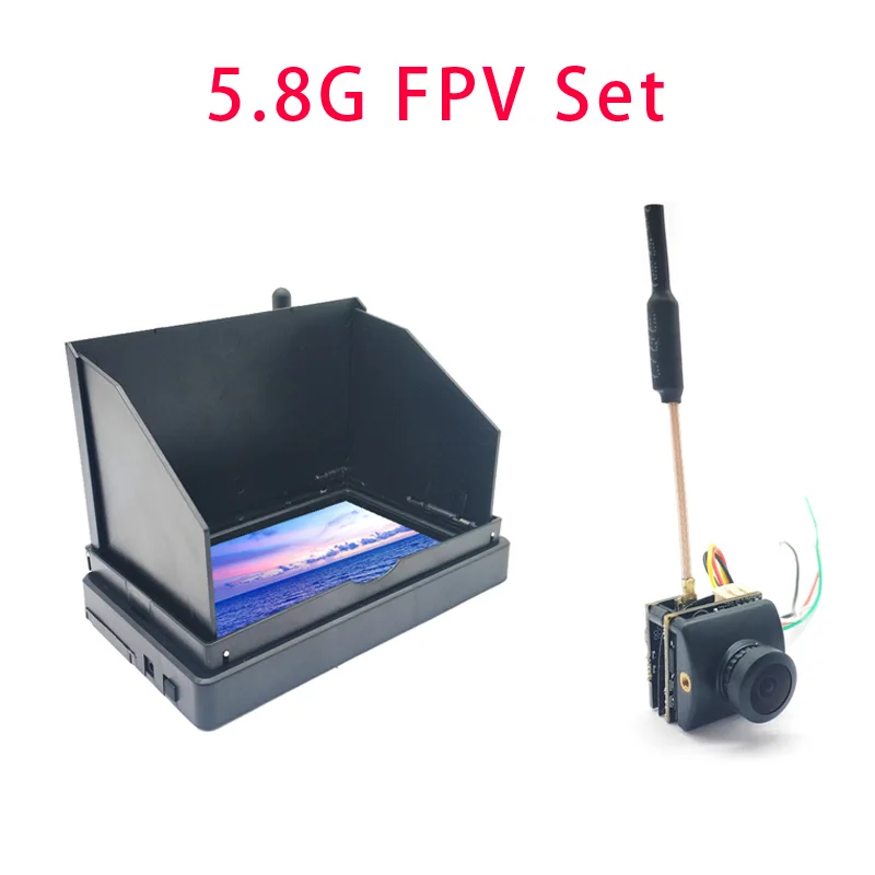 Монитор FPV 5 8 ГГц 48 каналов 4 3 дюйма 480x272 встроенный аккумулятор видеоэкран и Cmos