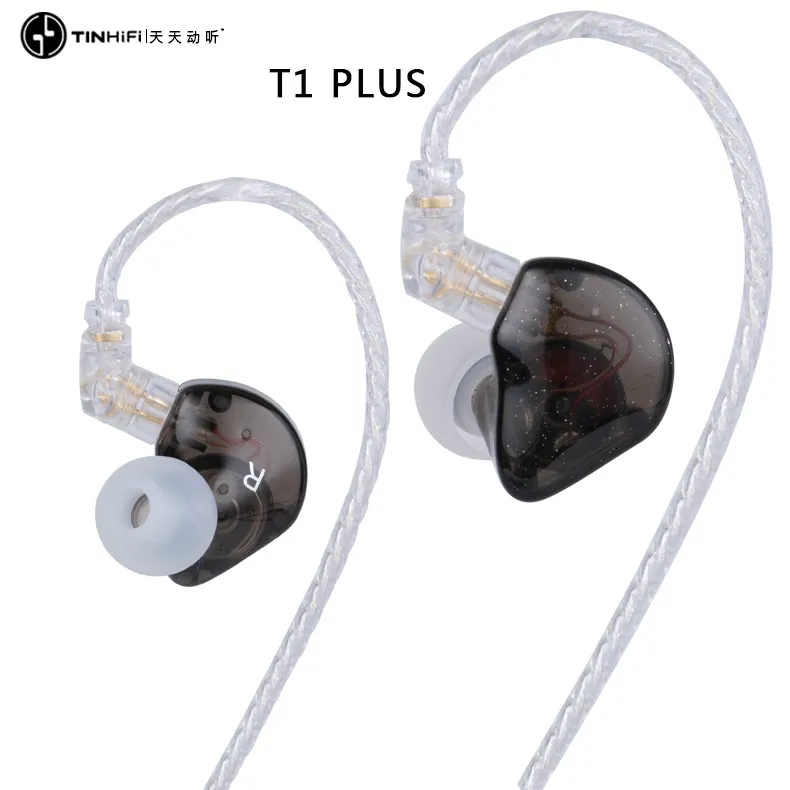 Динамические наушники вкладыши TINHIFI T1 PLUS 10 мм с бериллиевой диафрагмой