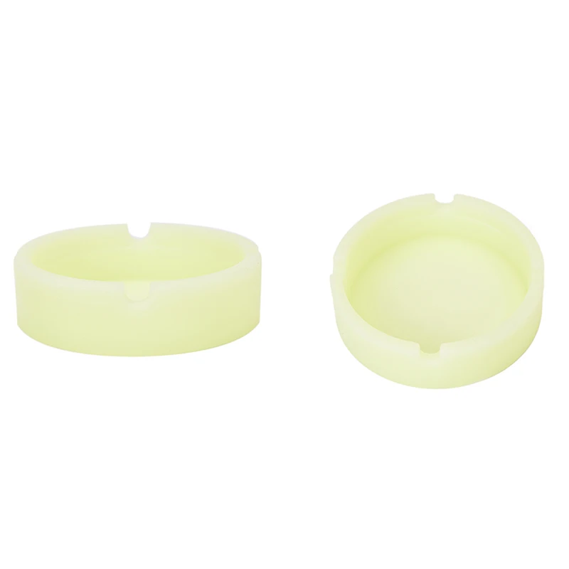

1pcs Glow In The Dark Luminous Silicone Soft Ashtray For Smoking Cigarette Cigar