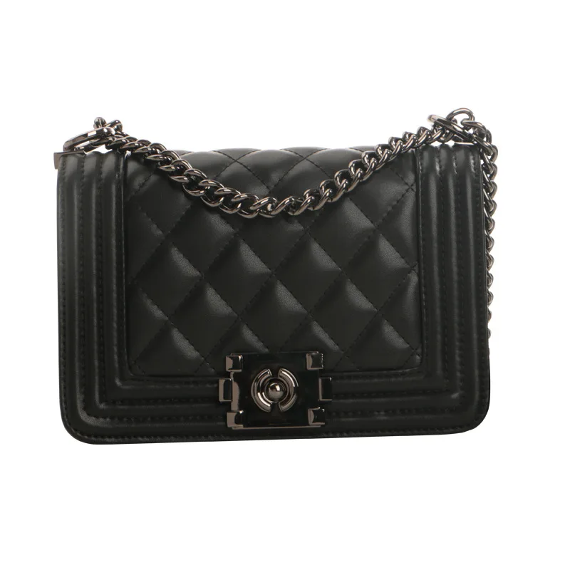

New Rainbow Chain Crossbody Bags Women Luxury Party Office Handbags Women Bags Designer Diamond Lattice Shoulder Bag Female