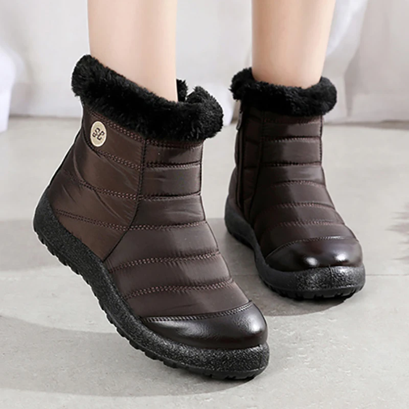 Winter Women Snow Boots Plush New Warm Ankle Boots for Women Boots Waterproof Women Sneakers Female Winter Shoes Women Booties