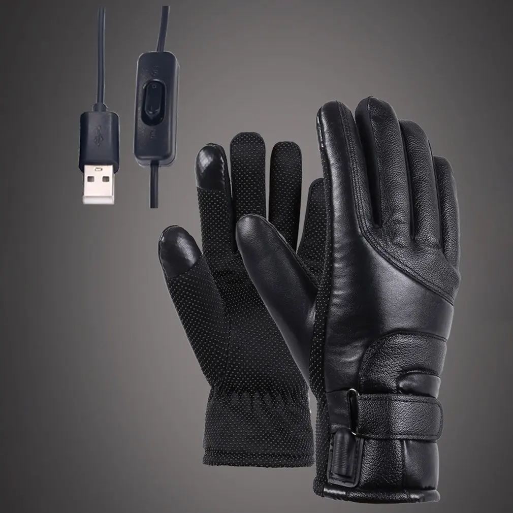 

Unisex Electric Heated Glove Waterproof Moto Touch Screen Battery Powered Thermal Winter Motorcycle Racing Fishing Skiing Gloves