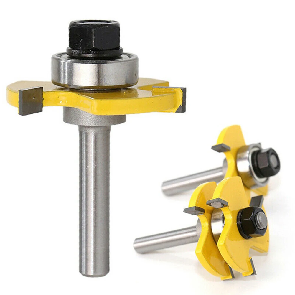 

2* Tungsten Carbide Router Bits T-Wood Milling Cutter 2 pcs Fits for handmaking a drawer or other woodworking