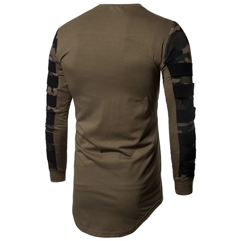 19ss мужские осенние футболки с длинными рукавами камуфляжные дизайнерские