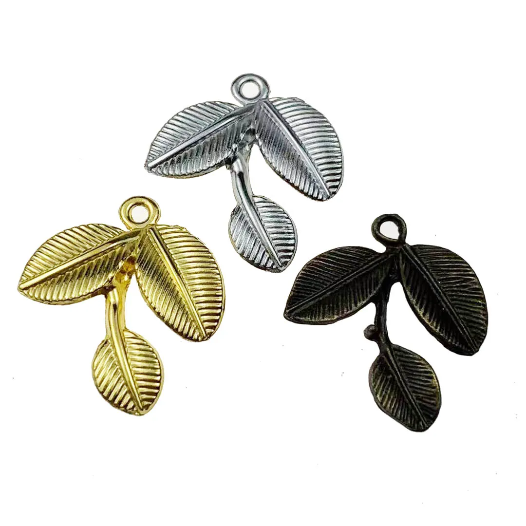

Винтажные подвески в виде древних листьев из цинкового сплава, 20 шт., 23x27 мм, подходят для браслетов и ожерелий «сделай сам», металлические юв...