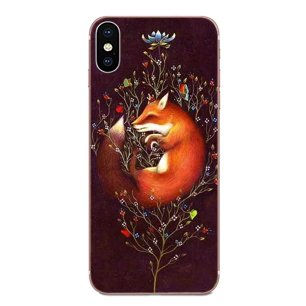 Аниме лиса Забавный Foxs симпатичный милый для Xiaomi CC9 CC9E Mi 3 4 4i 5 6 6X 8 9 SE Play Plus Pro Lite A1 Mix
