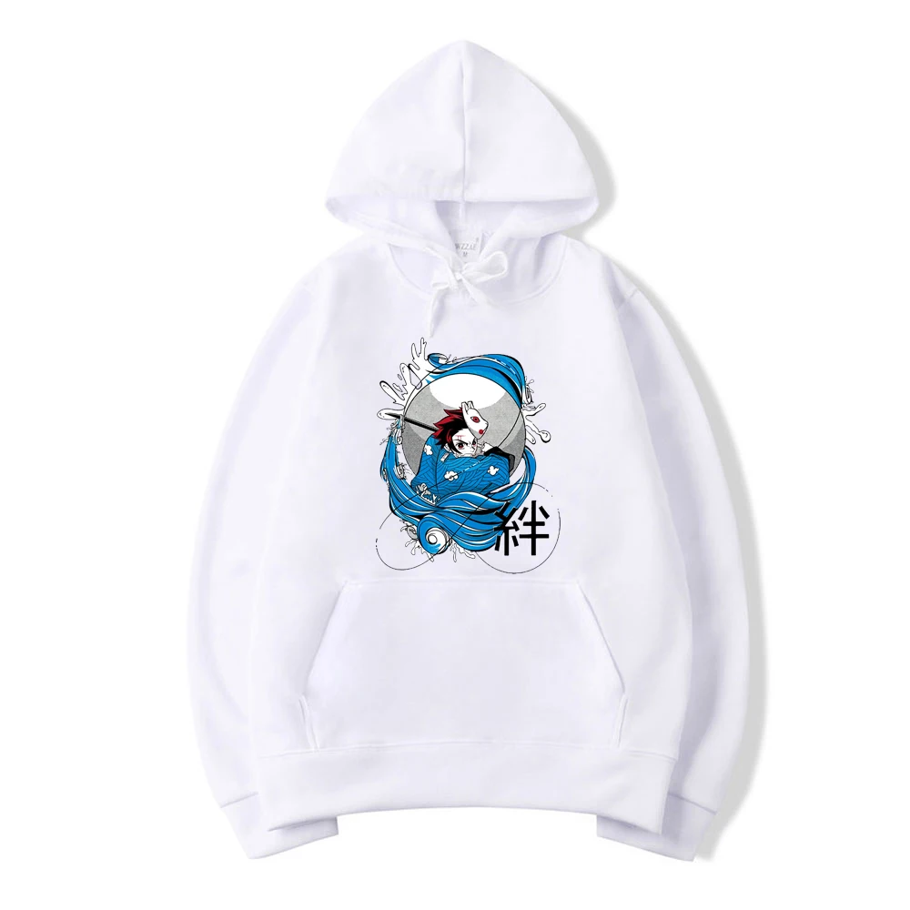 

Новое поступление 2020, толстовка с капюшоном Kimetsu No Yaiba с рассекающим демонов, мужские толстовки на весну и осень, толстовка с капюшоном из япо...