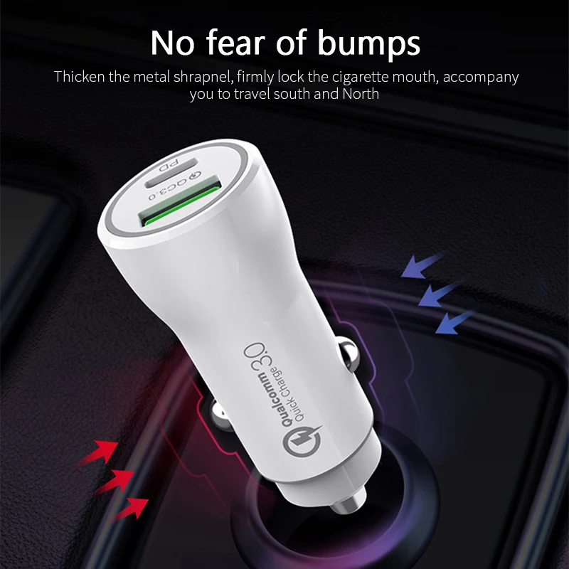 18W Автомобильное зарядное устройство USB быстрое QC 3 0 3.1A авто для зарядки Авто типа