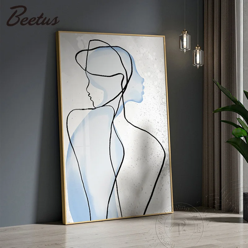 

Abstract Girl Figure Watercolor Canvas Painting Body Poster And Print Wall Art Home Cuadros Decoration Picture For Living Room