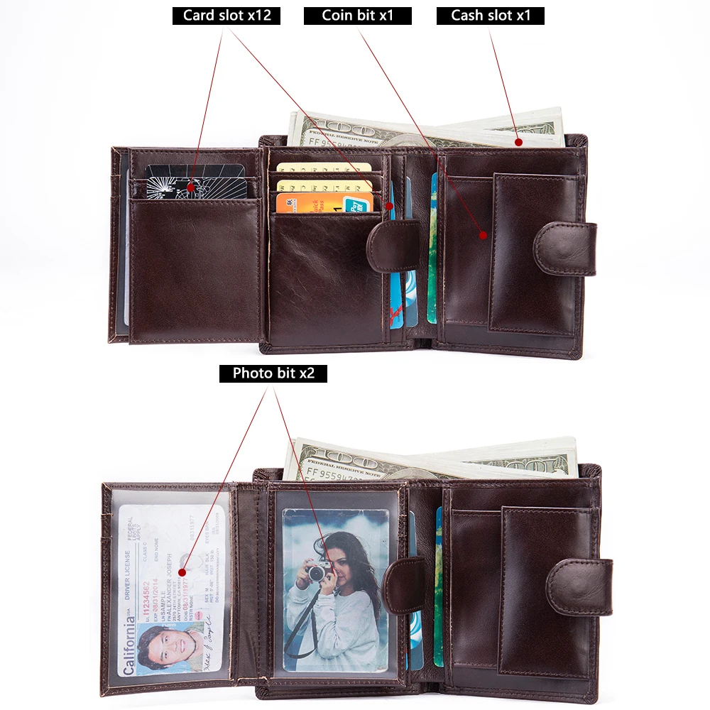 WESTAL Горячее кожаный бумажник клатч мужской кошелек держатель монет карманный