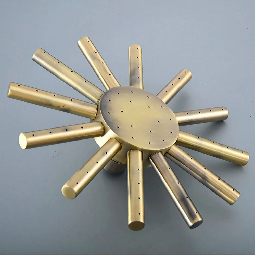 

Antique Bronze Rainfall Bathroom Top Spray Rain Shower Head Accessories （Standard G1/2".）dsh253
